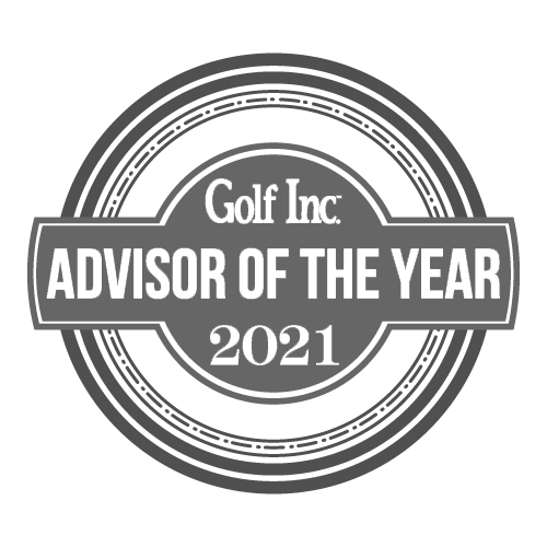 Circular badge with the text 