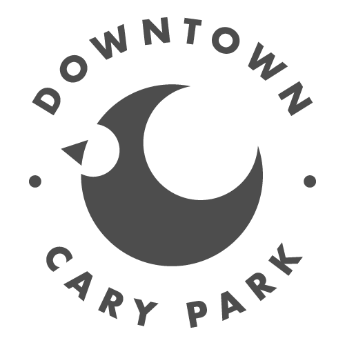 Logo with a stylized bird and moon, surrounded by the words 