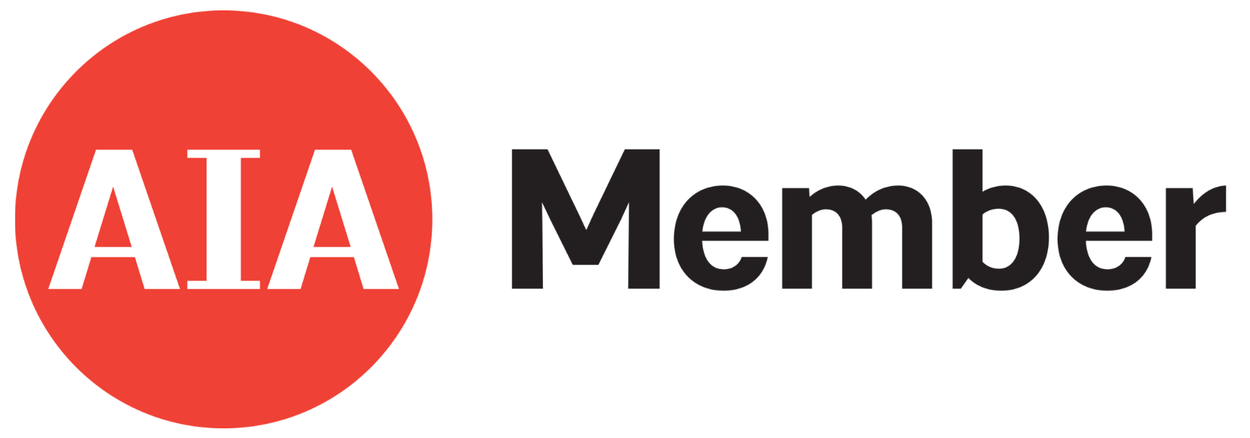 A red circle with white letters 